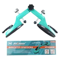 Стеклодомкрат двойной угловой, алюминиевый, 120 мм,  "MAXIMUM" MX 15258