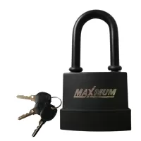 Замок навесной всепогодный 70 мм, с длинным ушком, автоматическое запирание, "MAXIMUM"MX 6133 (3480)